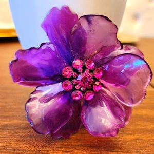 Mid-Century Cellulose Acetate Brooch / Pin